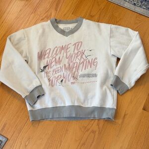 Taylor Swift 1989 Welcome To New York V-Neck Pullover Sweatshirt size XL